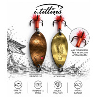 Блесна 2 метала I.Tiltiņš CUPRUM/GOLD 55мм Блесна 2 метала I.Tiltiņš CUPRUM/GOLD 55мм