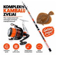 Комплект для ловли камбалы Lineaeffe Lanseta Tele Ocean Extreme Fishing 4.20m + Катушка Mulineta S7 + Леска Комплект для ловли камбалы Lineaeffe Lanseta Tele Ocean Extreme Fishing 4.20m + Катушка Mulineta S7 + Леска