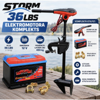 Комплект STORM 36lbs + 80Ah Аккумулятор + Клеммы Комплект STORM 36lbs + 80Ah Аккумулятор + Клеммы