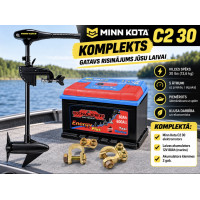 Комплект Minn Kota ENDURA 30 C2 + 80Ah Аккумулятор + Клеммы