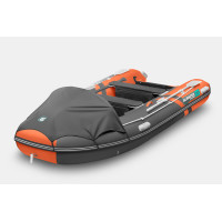 Лодка моторная GLADIATOR AIR PRO E380PRO Orange-Dark Grey