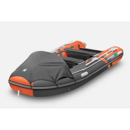 Лодка моторная GLADIATOR AIR PRO E380PRO Orange-Dark Grey