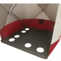 Утеплённый PVC пол в палатку куб 2.0x2.0м с  6-ю лунками