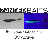 Силиконовая приманка VTail FAT 5.5" #5 Green MotorOil UV