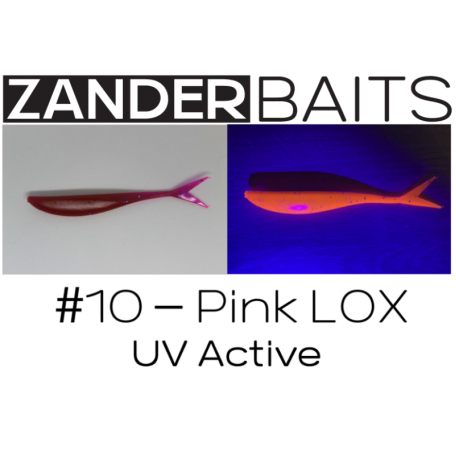 Силиконовая приманка VTail FAT 5.5" #10 Pink LOX UV