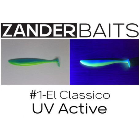 Силиконовая приманка ZANDER SHAKER 5" #1 El Classico UV