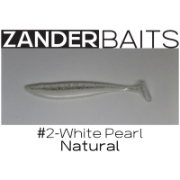 Силиконовая приманка ZANDER SHAKER 5" #2 White Pearl Natural