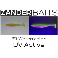 Силиконовая приманка ZANDER SHAKER 5" #3 Watermelon UV
