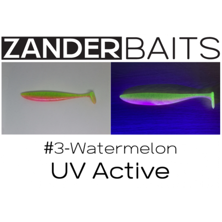 Силиконовая приманка ZANDER SHAKER 5" #3 Watermelon UV