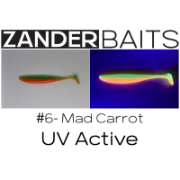 Силиконовая приманка ZANDER SHAKER 5" #6 Mad Carrot UV