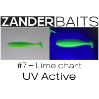 Силиконовая приманка ZANDER SHAKER 5" #7 Lime Chart UV