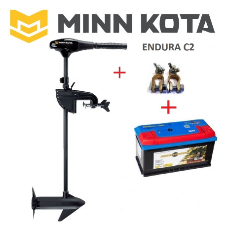 Комплект Minn Kota ENDURA 40 C2 + 100Ah Аккумулятор + Клеммы