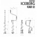 Ледобур двуручный ICEBERG MINI 130mm R NEW ! + резервные ножи для мокрого льда