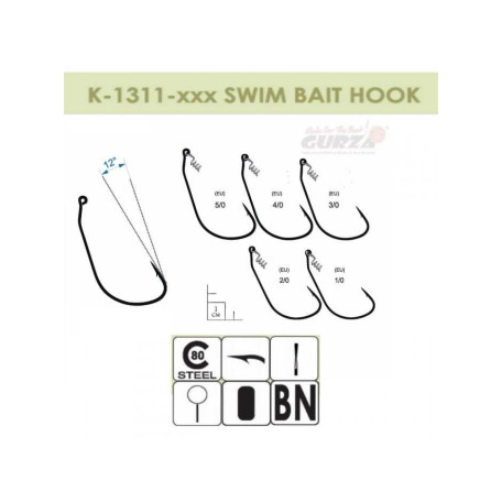 Крючки Easy Swim Bait Hook с фиксаторной пружиной