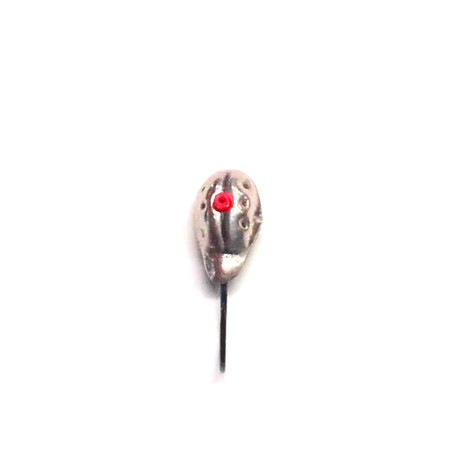 Серебрянная мормышка со свинцом и кембриком 13 крючок COBRA № 12 0,55гр