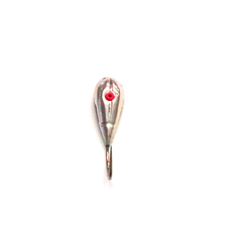 Серебрянная мормышка со свинцом и кембриком 17 крючок COBRA № 10 0,45гр