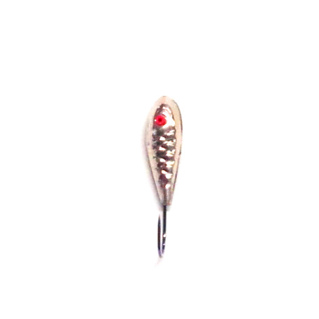 Серебрянная мормышка со свинцом и кембриком 18 крючок COBRA № 10 0,80гр