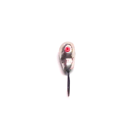 Серебрянная мормышка со свинцом и кембриком 22 крючок COBRA № 12 0,45гр