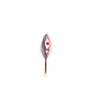 Серебрянная мормышка со свинцом и кембриком 23 крючок COBRA № 10 0,75гр