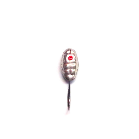 Серебрянная мормышка со свинцом и кембриком 29 крючок COBRA № 10 0,75гр