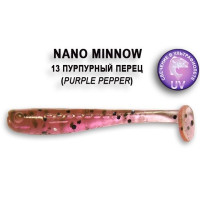 Crazy Fish NANO MINNOW 40mm 8шт 1.6"/13-Purple Pepper