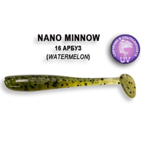 Crazy Fish NANO MINNOW 40mm 8шт 1.6"/16-Watermelon