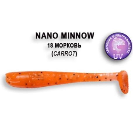 Crazy Fish NANO MINNOW 40mm 8шт 1.6"/18-Carrot