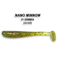Crazy Fish NANO MINNOW 40mm 8шт 1.6"/01-Olive