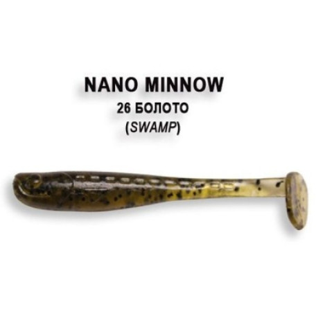 Crazy Fish NANO MINNOW 40mm 8шт 1.6"/26-Swamp