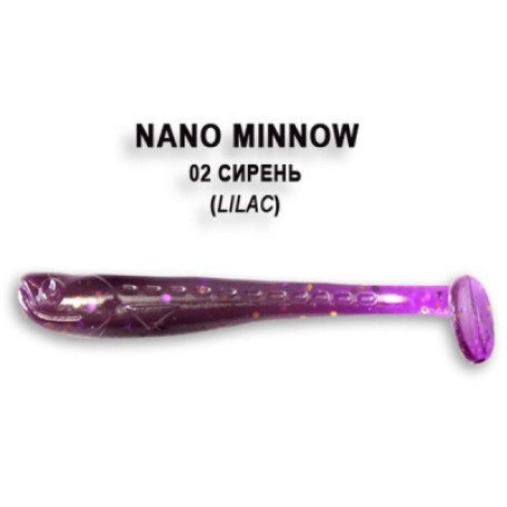 Crazy Fish NANO MINNOW 40mm 8шт 1.6"/02-Lilac