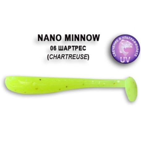 Crazy Fish NANO MINNOW 40mm 8шт 1.6"/06-Shartreuse