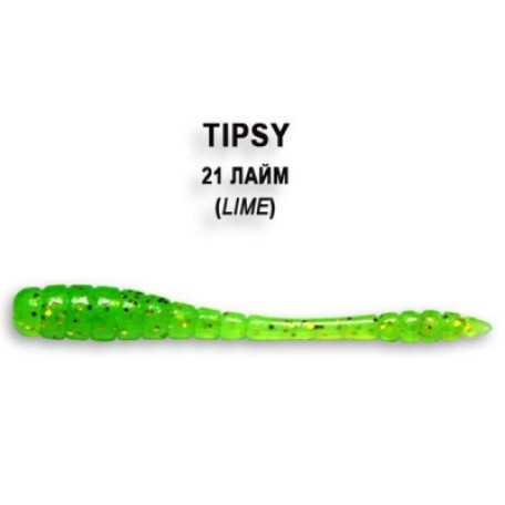 Crazy Fish TIPSY 2"/21-Lime 50mm 8шт