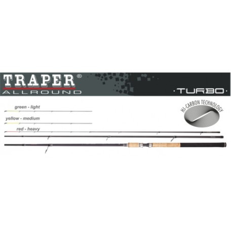 FEEDER TRAPER TURBO 3X 3.60m test 40-80-120gr вес 358gr